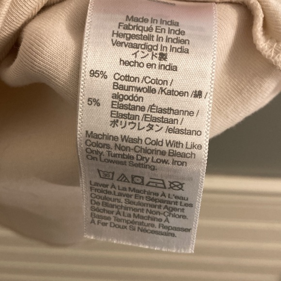 Madewell baseball cotton tee in cream/taupe - Picture 4 of 6